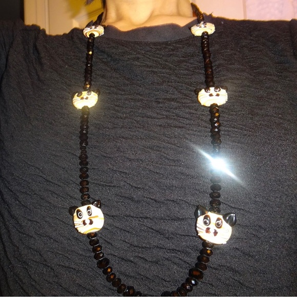 🌺[2/$40.00]🌺 Black Cat Women’s Necklace - Picture 1 of 8